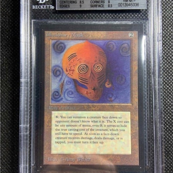 1993 MTG CE Collector's Edition Illusionary Mask BGS 8.5 NM-MINT+ - Picture 2 of 3